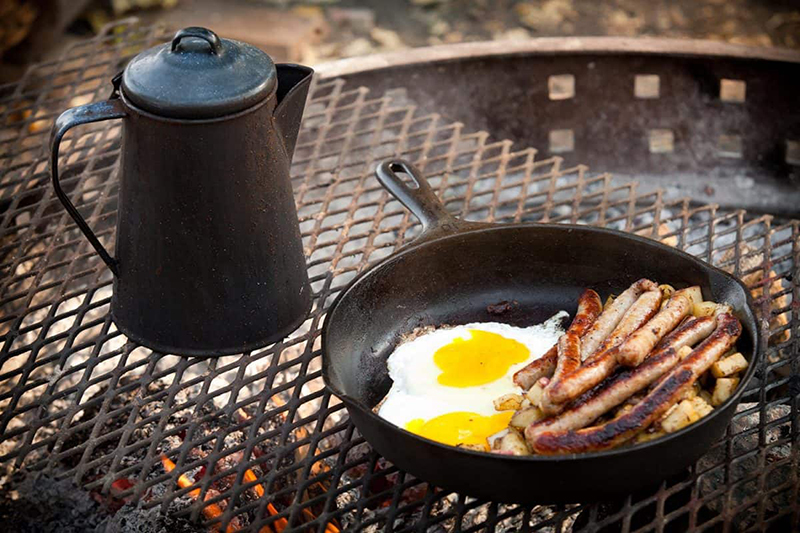 Cast Iron on an Open Flame