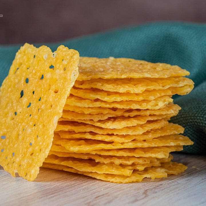 One Ingredient Cheese Crisps