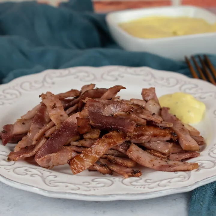 Buttery Air-Fried Ham Steak