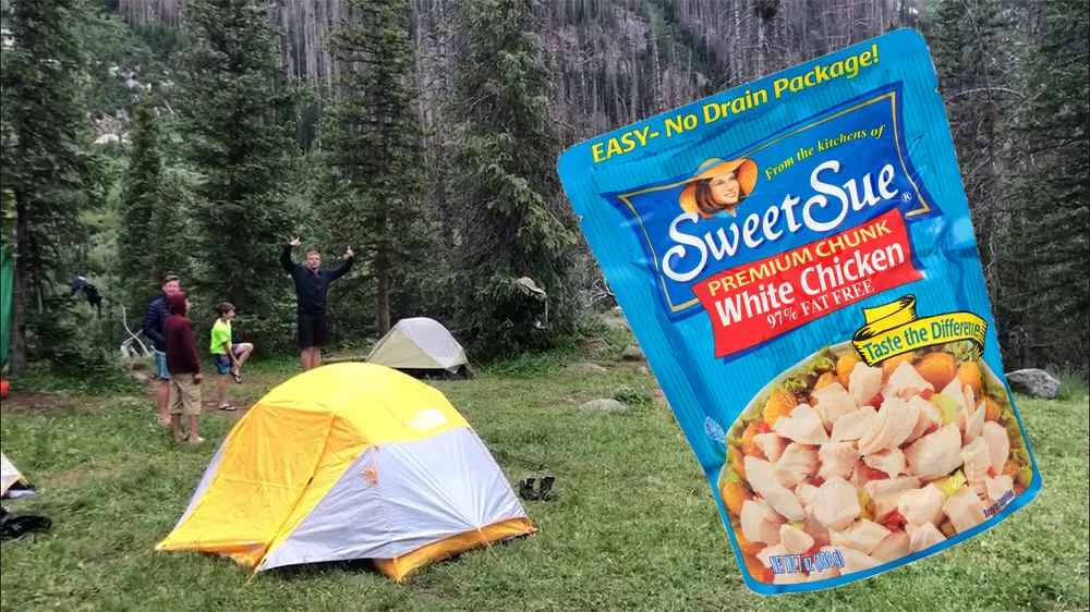 Chicken Pouch Backpacking Food