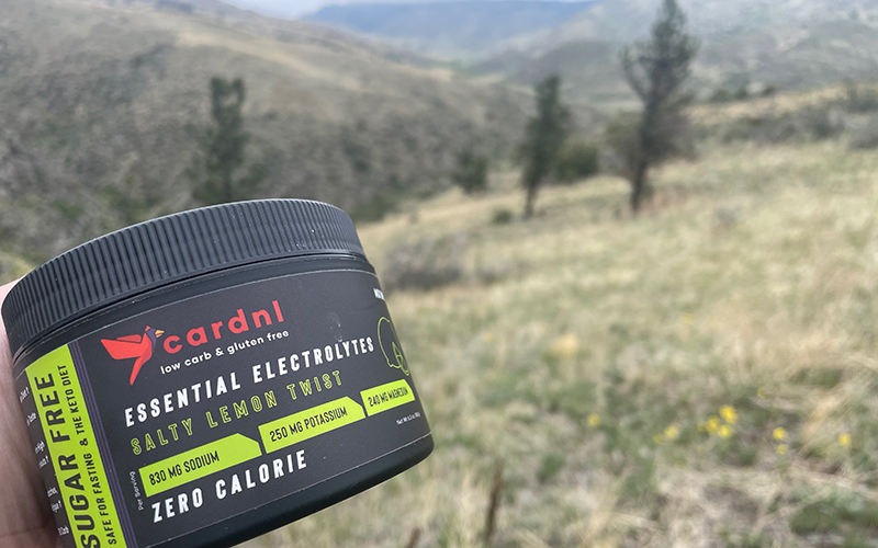 Keto Backpacking with electrolytes
