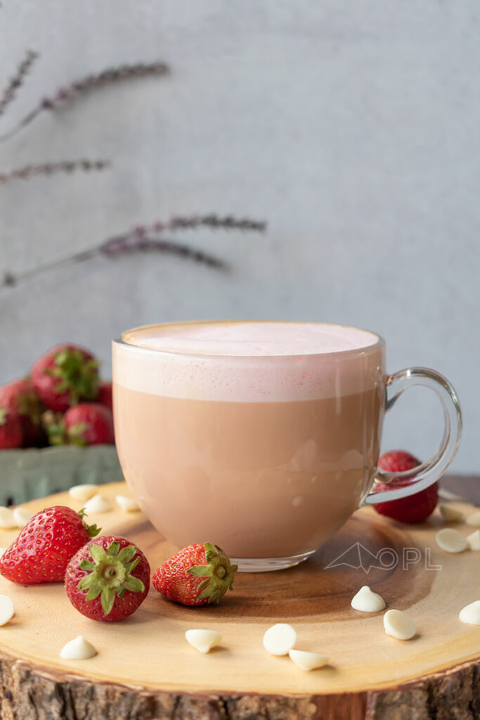 Strawberry White Chocolate Latte