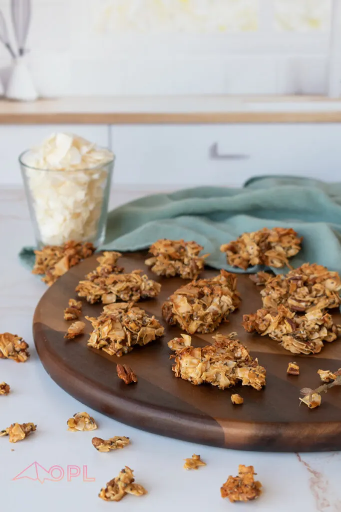 Keto Caramel Coconut Clusters