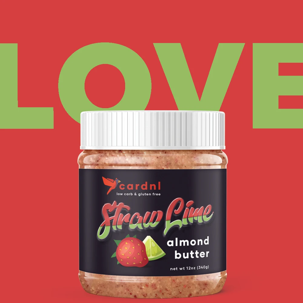 Strawberry Lime Keto Almond Butter