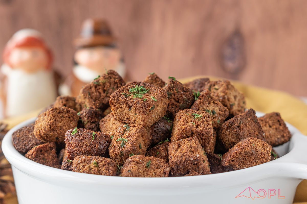Savory Keto Croutons (Gluten Free, Keto, Paleo Approved)