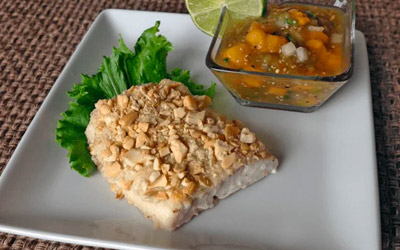 Cashew Crusted Tilapia